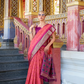 Tusser Handloom Silk Saree with Zari Weaving Border and Patola Weaved - LaVante Fashion