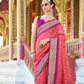 Tusser Handloom Silk Saree with Zari Weaving Border and Patola Weaved - LaVante Fashion