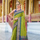 Tusser Handloom Silk Saree with Zari Weaving Border and Patola Weaved - LaVante Fashion