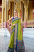 Tusser Handloom Silk Saree with Zari Weaving Border and Patola Weaved - LaVante Fashion