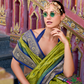 Tusser Handloom Silk Saree with Zari Weaving Border and Patola Weaved - LaVante Fashion