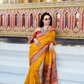 Tusser Handloom Silk Saree with Zari Weaving Border and Patola Weaved - LaVante Fashion