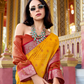 Tusser Handloom Silk Saree with Zari Weaving Border and Patola Weaved - LaVante Fashion