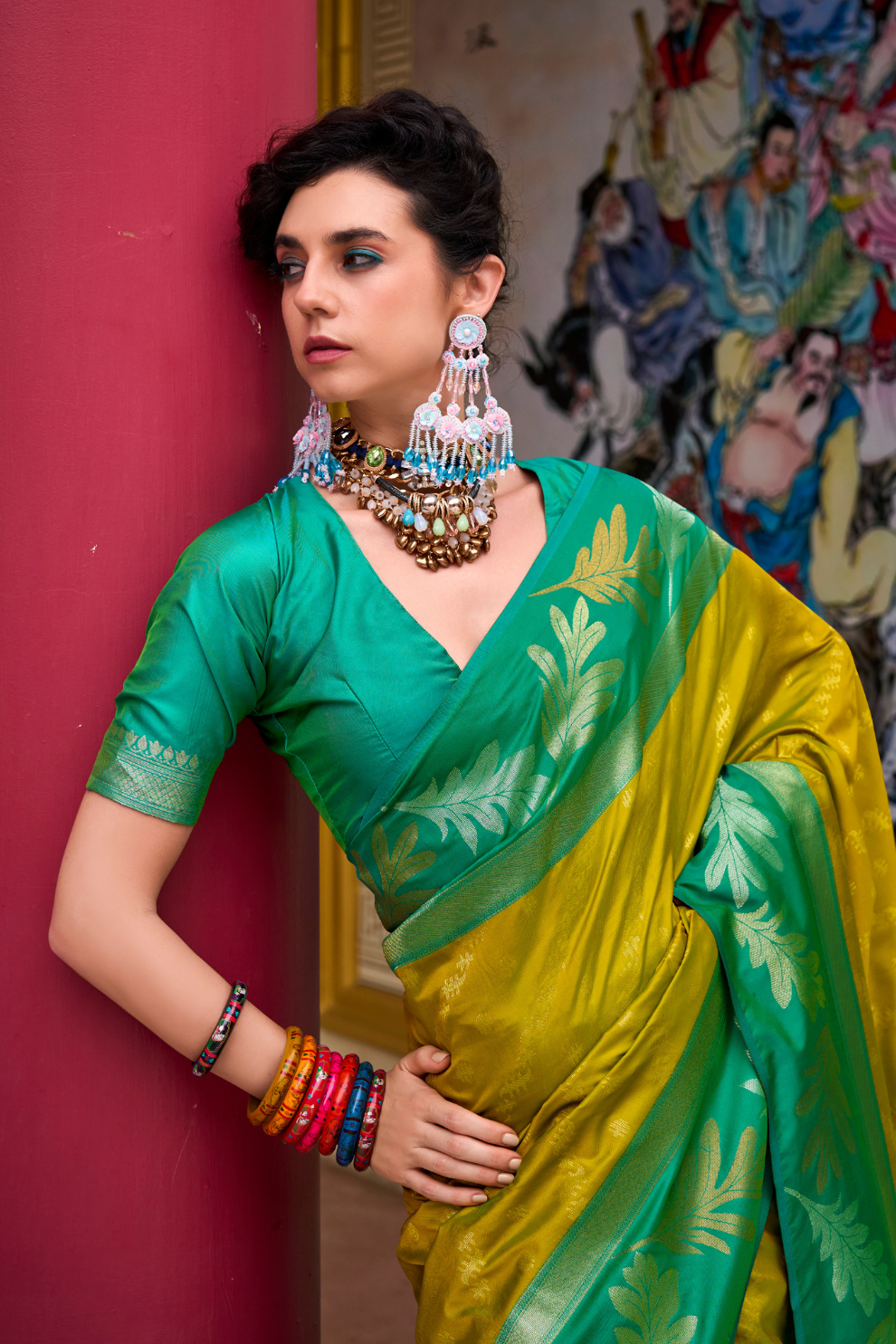 Pure Banarasi Soft Silk Saree with Traditional Weaving - LaVante Fashion