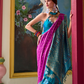 Pure Banarasi Soft Silk Saree with Traditional Weaving - LaVante Fashion