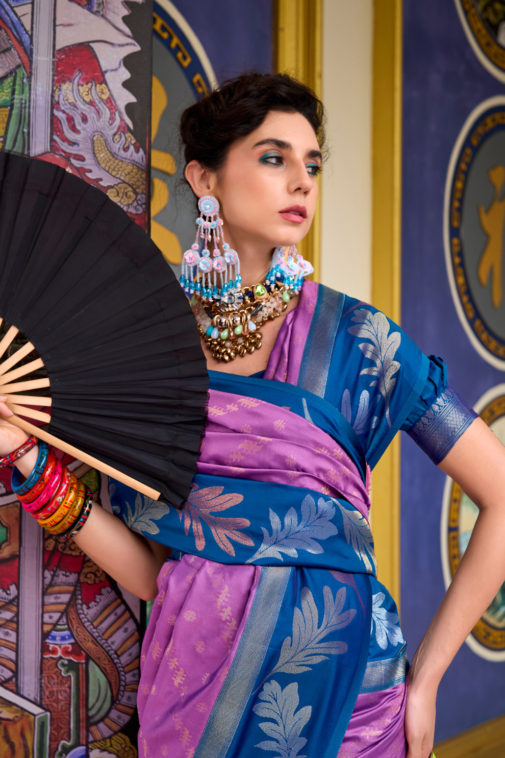 Pure Banarasi Soft Silk Saree with Traditional Weaving - LaVante Fashion