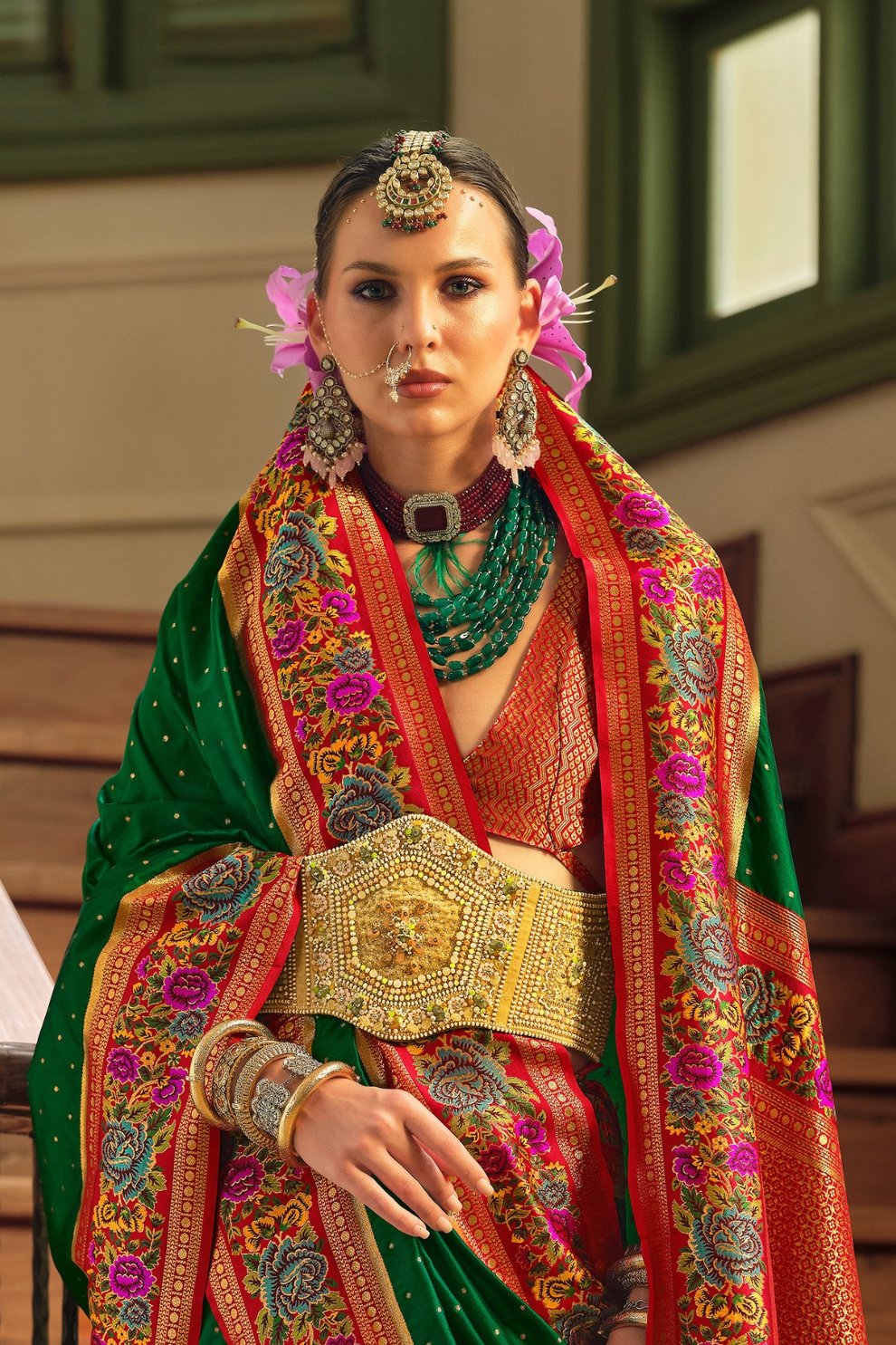 Traditional Banarasi Silk Saree for Bridal Occasions