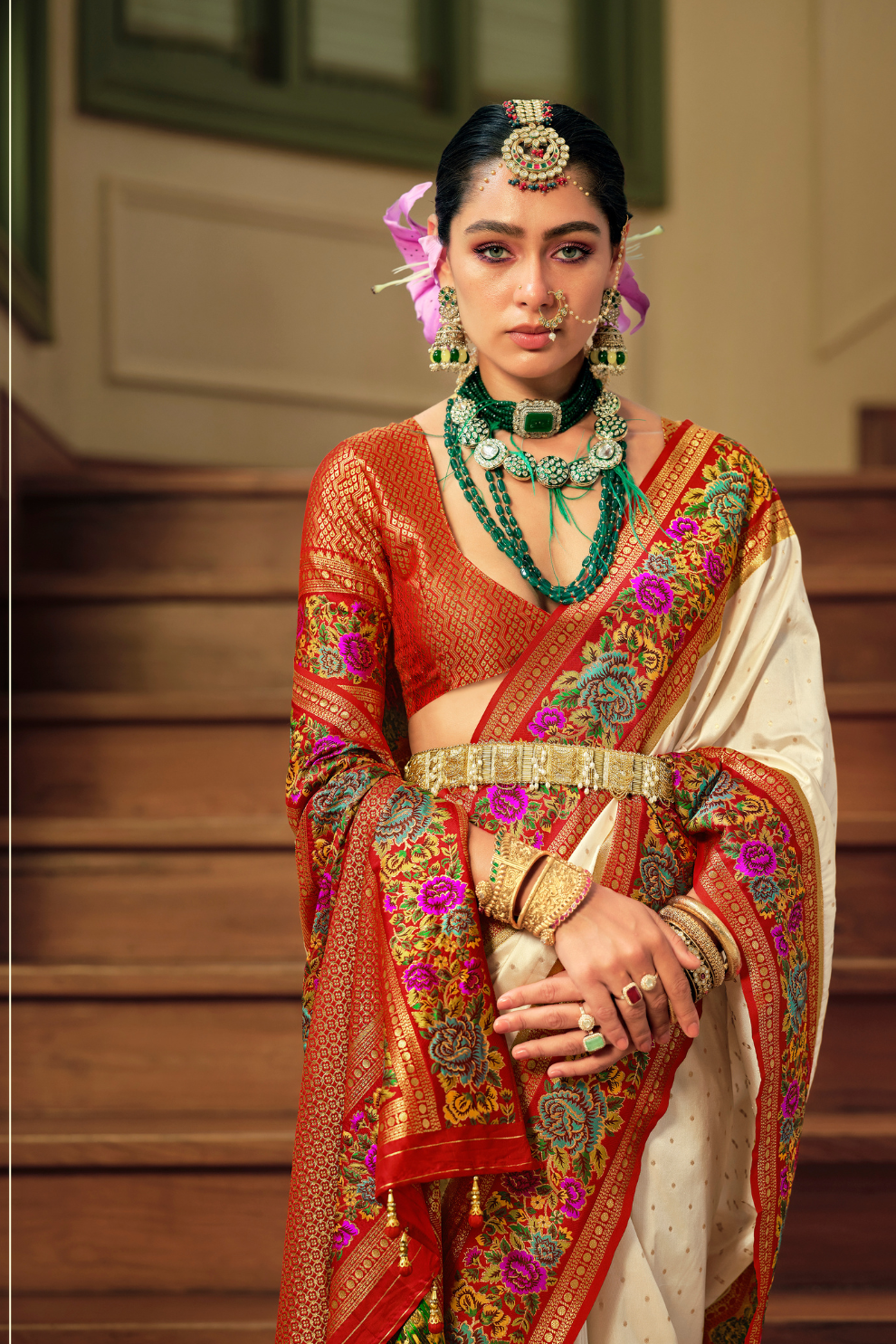 Traditional Banarasi Silk Saree for Bridal Occasions