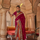 Modern Art-Inspired Digital Print Viscose Silk Saree