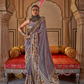 Modern Art-Inspired Digital Print Viscose Silk Saree