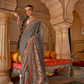 Modern Art-Inspired Digital Print Viscose Silk Saree