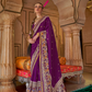 Modern Art-Inspired Digital Print Viscose Silk Saree