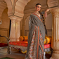 Modern Art-Inspired Digital Print Viscose Silk Saree