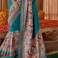 Modern Art-Inspired Digital Print Viscose Silk Saree