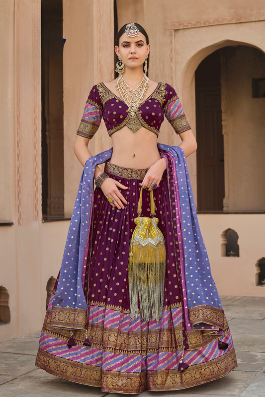 Lavante_fashion_Ethnic_Printed_Premium_Silk_Lehenga_10 - LaVante Fashion