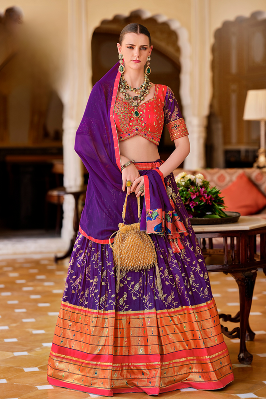 Lavante_fashion_Ethnic_Printed_Premium_Silk_Lehenga_18 - LaVante Fashion