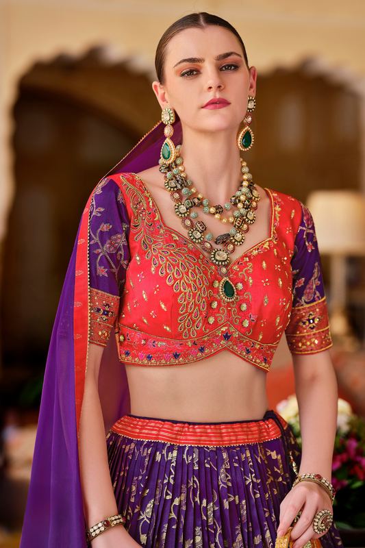 Lavante_fashion_Ethnic_Printed_Premium_Silk_Lehenga_21 - LaVante Fashion