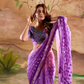 Georgette Silk Saree with Handloom Blouse - LaVante Fashion