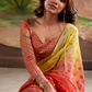 Georgette Silk Saree with Handloom Blouse - LaVante Fashion