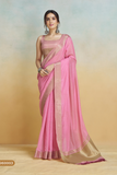 Lavante_fashion_Punch_Pink_Handloom_Silk_Saree_With_Blouse_Piece_11 - LaVante Fashion