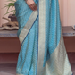 Pure Satin Saree with Hand Dyeing - LaVante Fashion