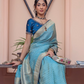 Pure Satin Saree with Hand Dyeing - LaVante Fashion