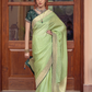 Pure Satin Saree with Hand Dyeing - LaVante Fashion