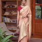 Pure Satin Saree with Hand Dyeing - LaVante Fashion