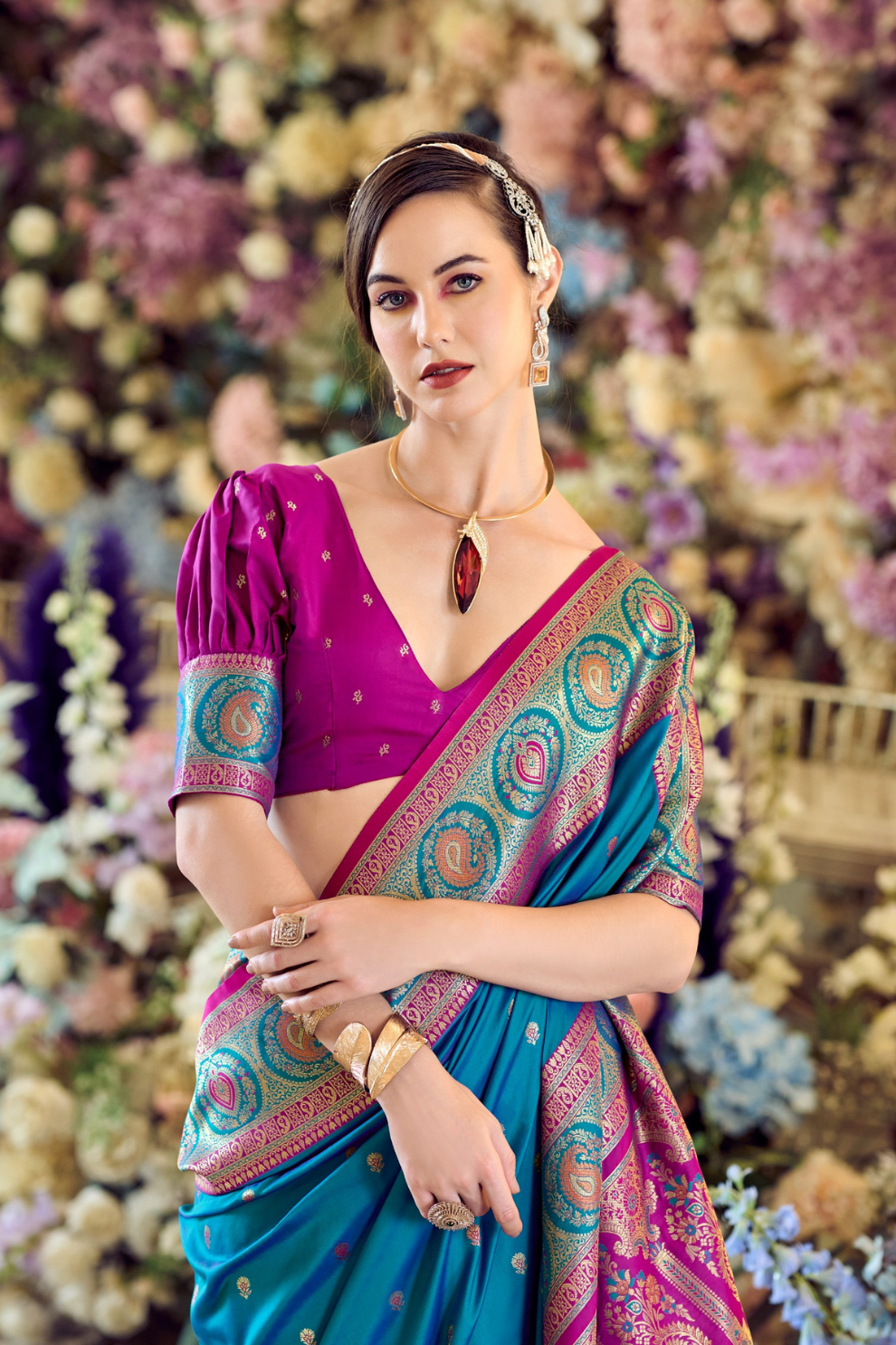 Pure Soft Banarasi Silk Saree A Royal Drape of Tradition - LaVante Fashion