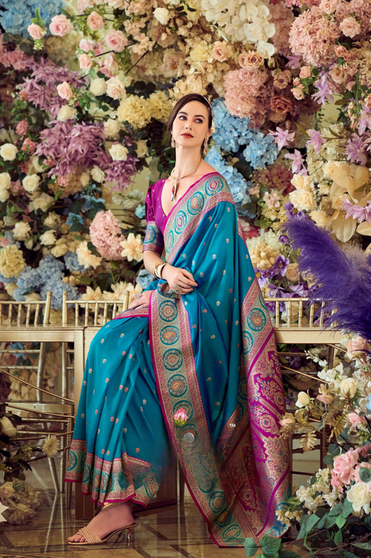 Pure Soft Banarasi Silk Saree A Royal Drape of Tradition - LaVante Fashion