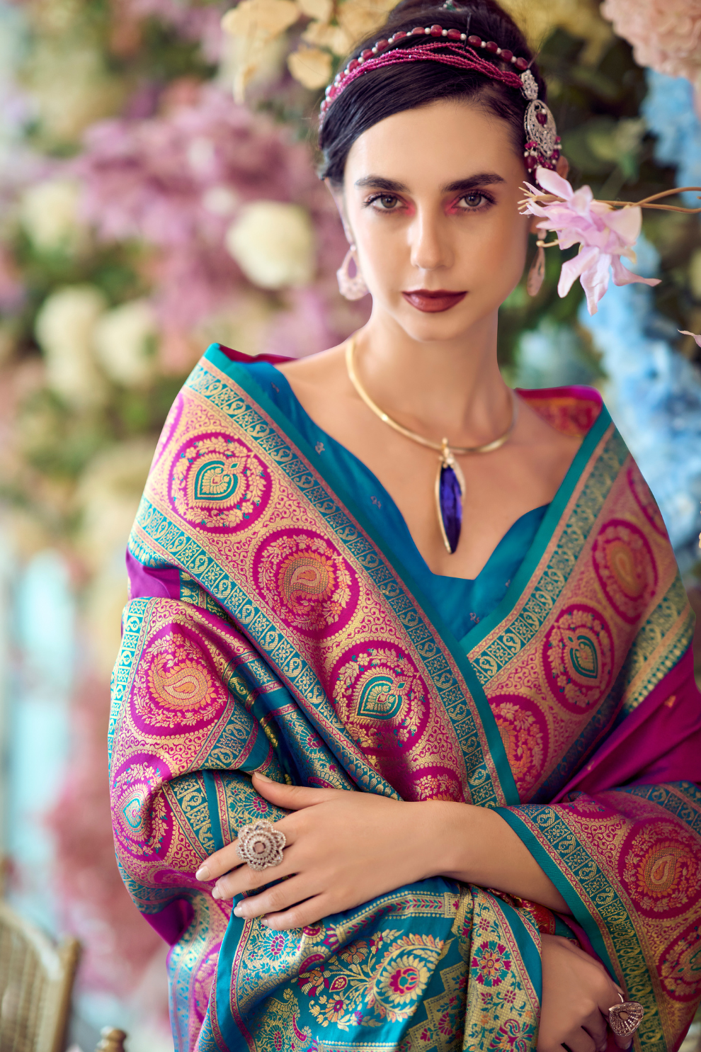 Pure Soft Banarasi Silk Saree A Royal Drape of Tradition - LaVante Fashion