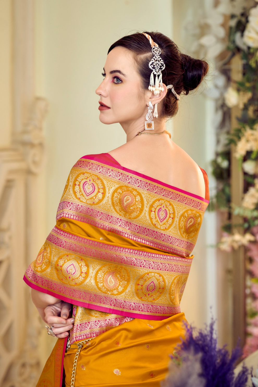 Pure Soft Banarasi Silk Saree A Royal Drape of Tradition - LaVante Fashion