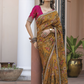 Pure Viscose Dola Silk Saree with Floral Print - LaVante Fashion