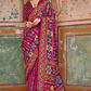 Sea Festive Wear Saree with Patola Print