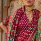 Sea Festive Wear Saree with Patola Print