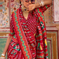 Sea Festive Wear Saree with Patola Print