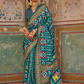Sea Festive Wear Saree with Patola Print