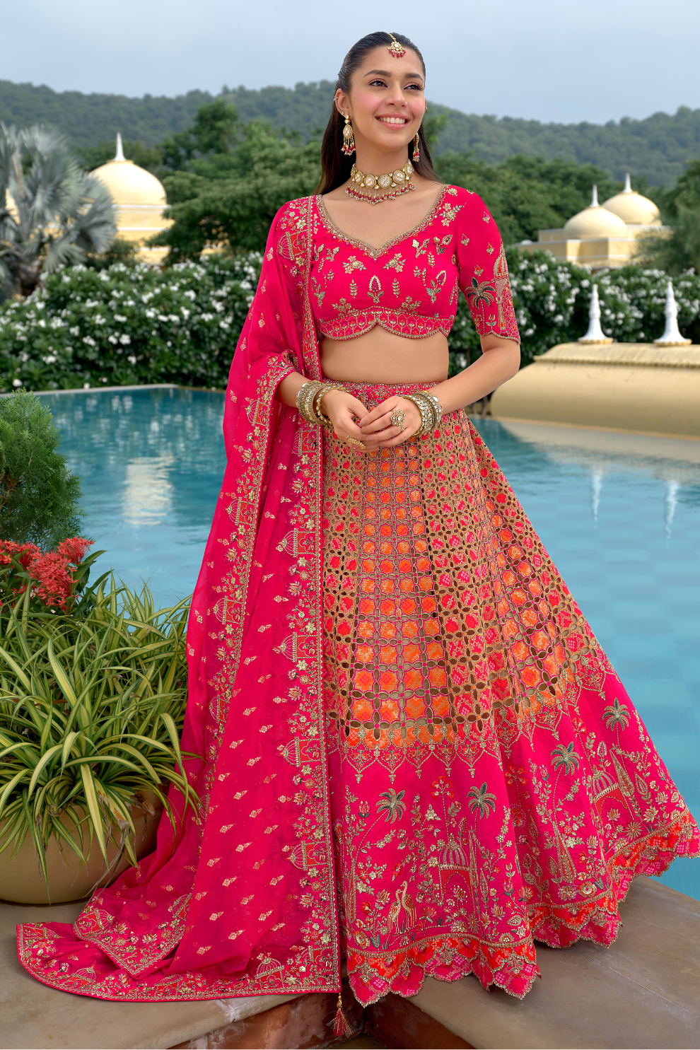 Luxury_embroidered_silk_lehenga_choli_with_sequin_and_mirror_work_by_LaVante_Fashion_1 - LaVante Fashion