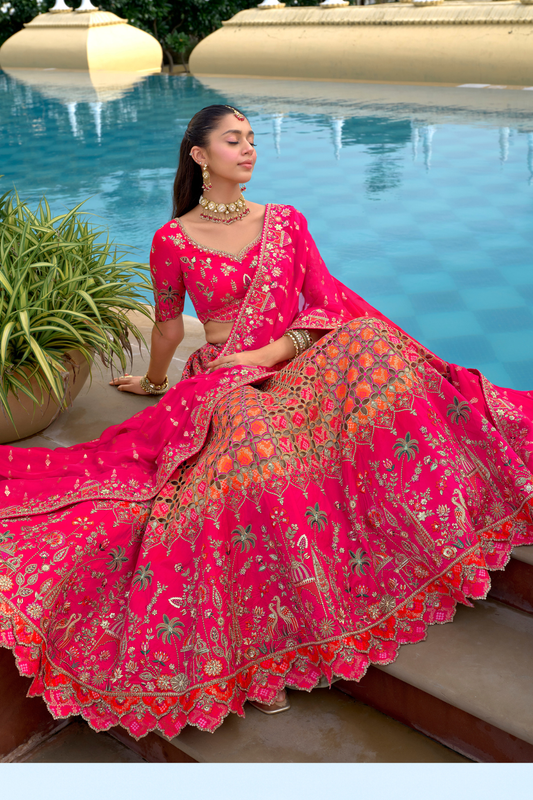 Luxury_embroidered_silk_lehenga_choli_with_sequin_and_mirror_work_by_LaVante_Fashion_2 - LaVante Fashion