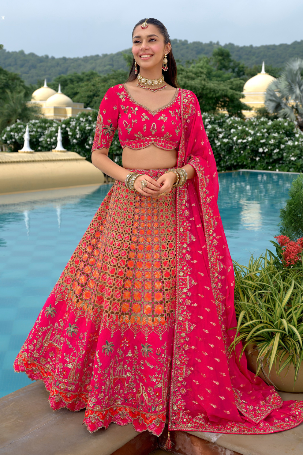 Luxury_embroidered_silk_lehenga_choli_with_sequin_and_mirror_work_by_LaVante_Fashion_3 - LaVante Fashion