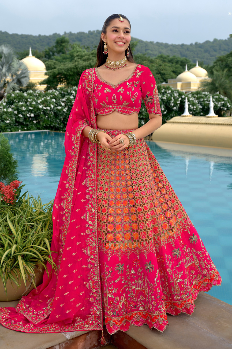 Luxury_embroidered_silk_lehenga_choli_with_sequin_and_mirror_work_by_LaVante_Fashion_4 - LaVante Fashion