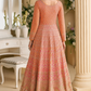 Orange Georgette Embroidered Sequin Anarkali Suits for Wedding & Festive Wear