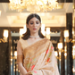 Pure Linen Saree with Elegant Handwoven Weaving Pattern