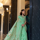 Pure Linen Saree with Elegant Handwoven Weaving Pattern