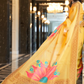 Pure Linen Saree with Elegant Handwoven Weaving Pattern