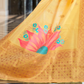 Pure Linen Saree with Elegant Handwoven Weaving Pattern