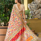 Premium Floral Banarasi Saree with Pashmina Silk Look
