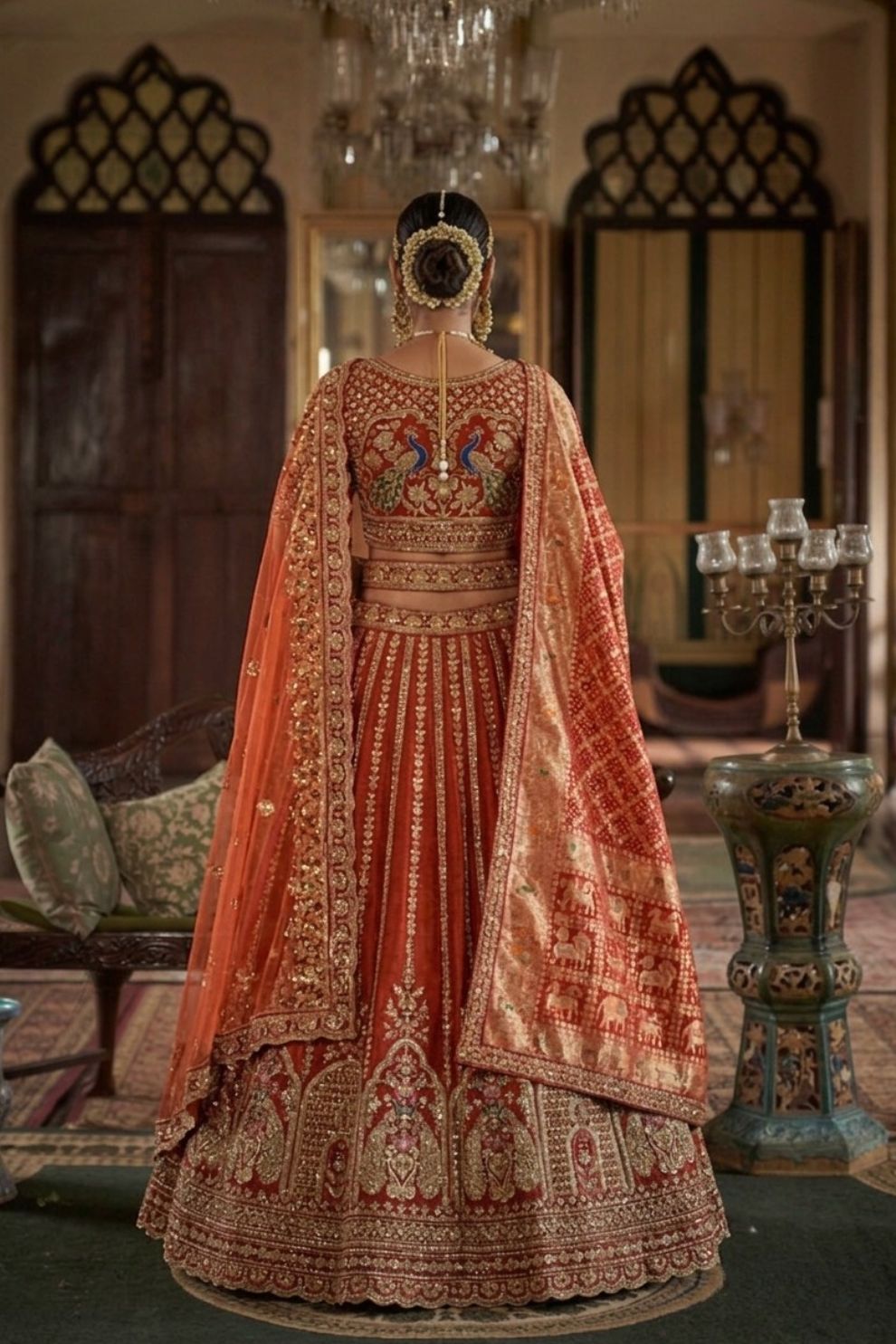 Sabyasachi Inspired Wedding Lehenga with Luxury Bridal Embroidery Work