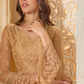 Golden Heavy Embroidered Net Lehenga Choli With Dupatta