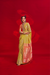 Tussar Silk Handloom Saree with Contrast Ikkat Pallu & Blouse